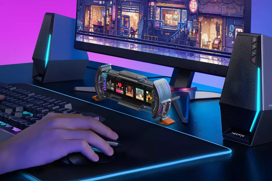 Futuristic LED Desk Clock